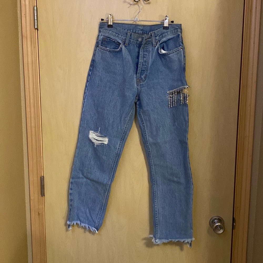Carmar Denim Jeans with pearls & crystals